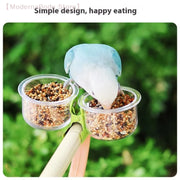 Clip-On Parrot Food Bowl Feeder for Small Birds