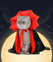 Halloween Vampire Cloak Pet Costume - Cute Cat & Small Dog Cape